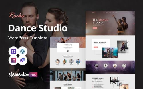 Roksdance - Dancing Academy And Dancing Studio WordPress Elementor Theme theme free